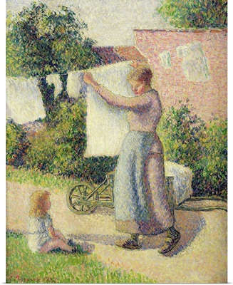 Woman Hanging up the Washing, 1887