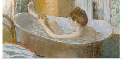 Woman in her Bath, Sponging her Leg, c.1883