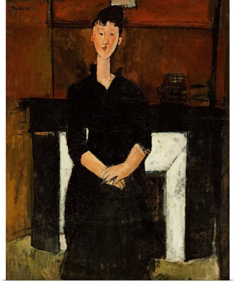 Woman Seated by a Fireplace, 1915