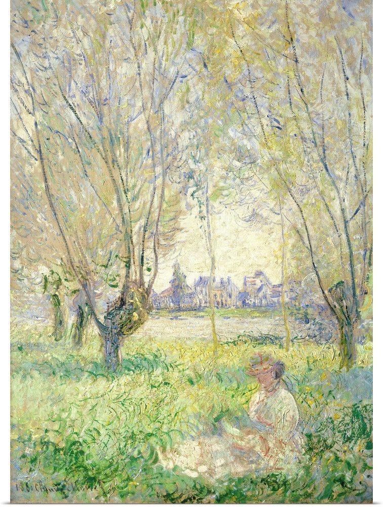 Woman seated under the Willows, 1880