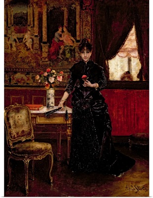 Woman with a carnation