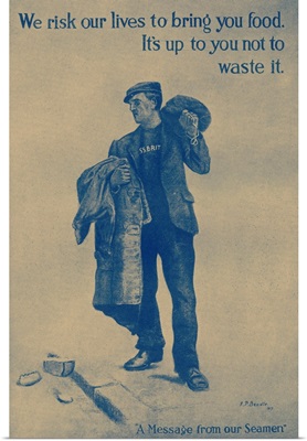 World War 1 Food Economy Poster, 1917