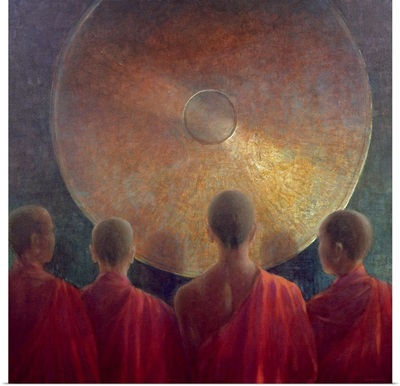 Young Monks with Gong
