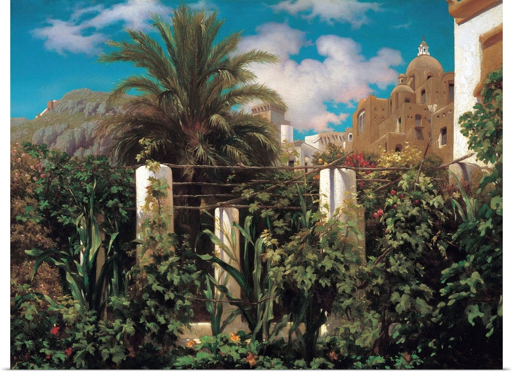 A Garden in Capri by Frederic Leighton.