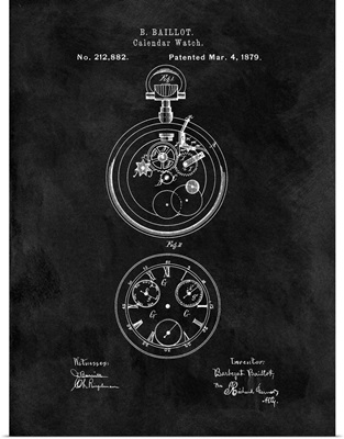 Calendar Watch, 1879 - Black