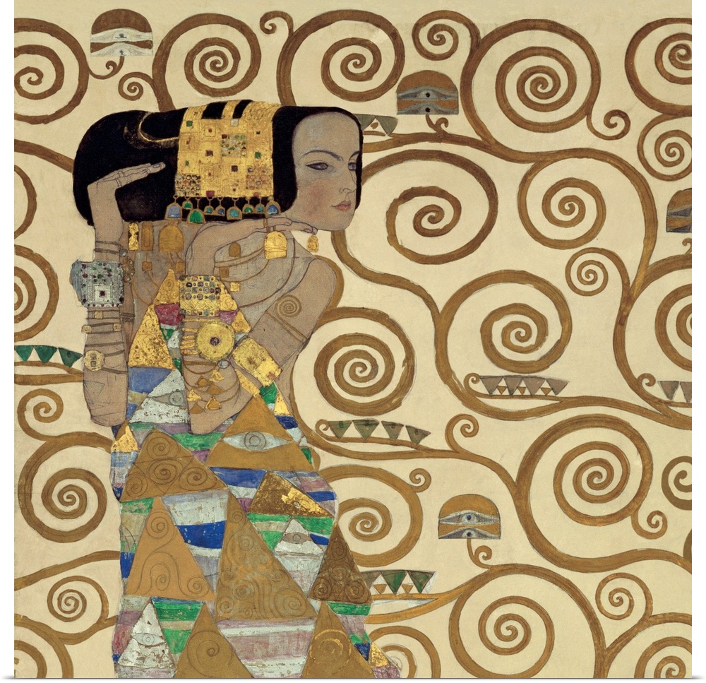 Expectation by Gustav Klimt, 1909