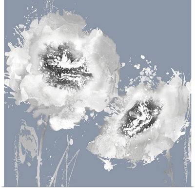 Flower Burst on Grey II