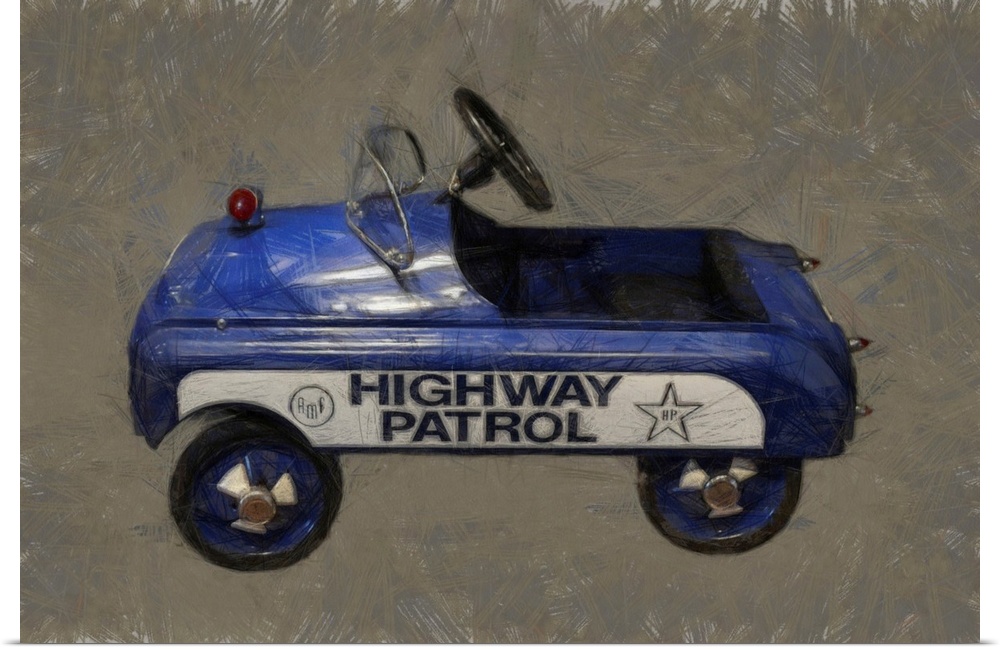 Highway Patrol Pedal Car