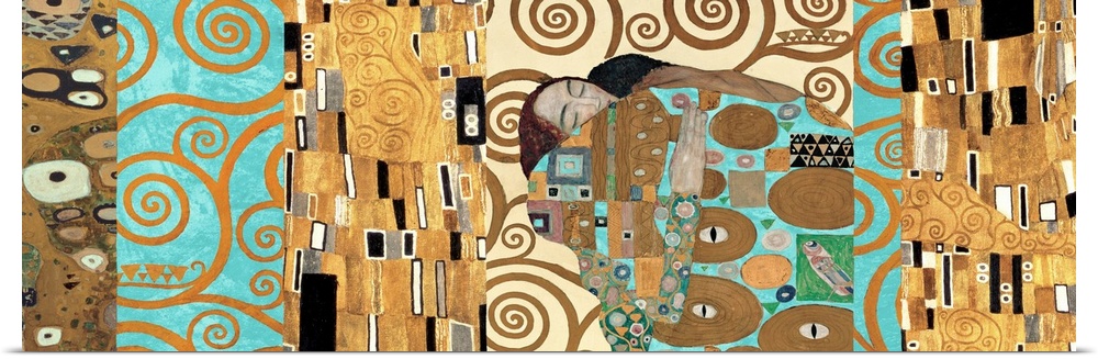Fulfillment (1909) by Gustav Klimt.
