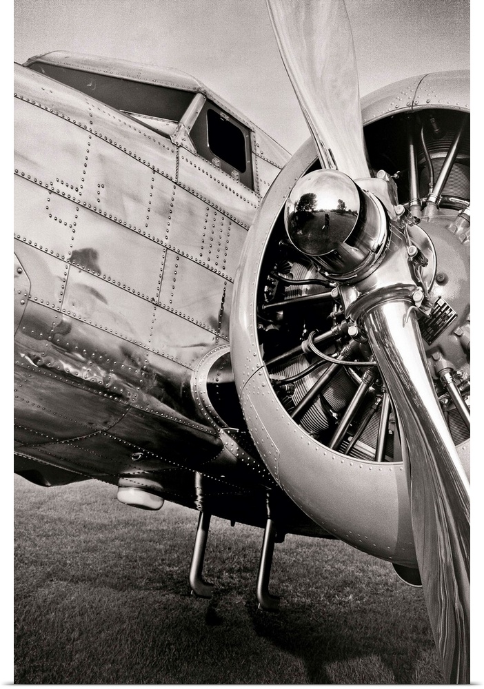 Lockheed 12A Electra Junior.  Created with an 8x10 camera.
