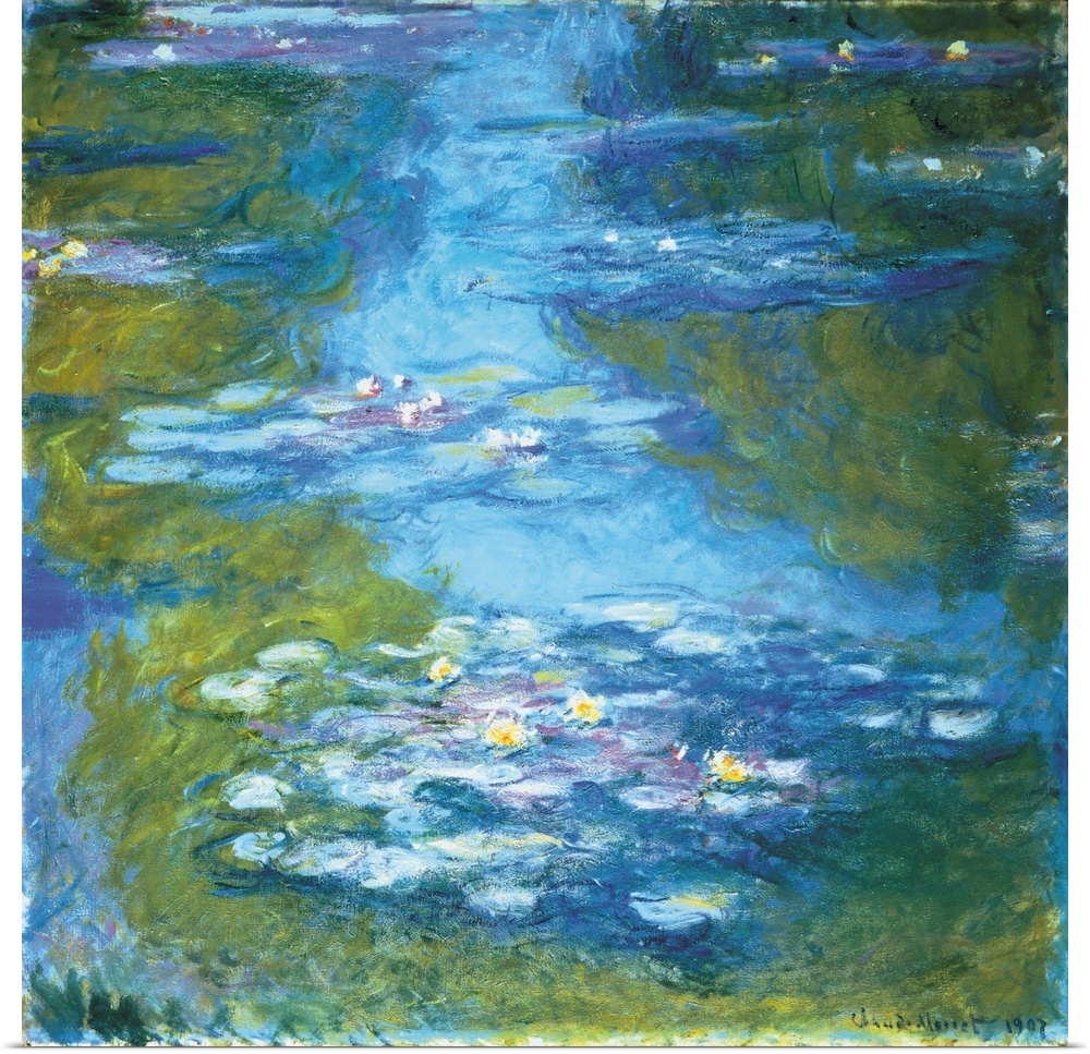 Nympheas (Water Lilies), 1907 by Claude Monet