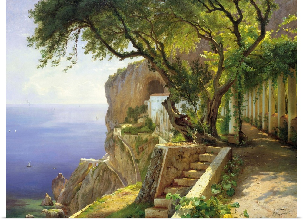 Pergola in Amalfi by Carl Frederic Aagaard.