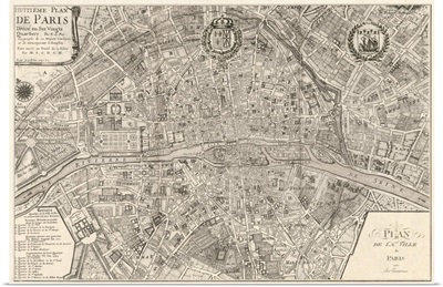 Plan dela Ville de Paris 1715