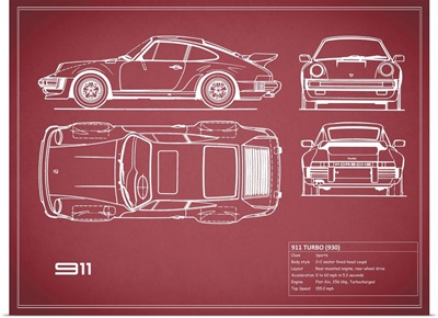 Porsche 911-Turbo 1977 Red