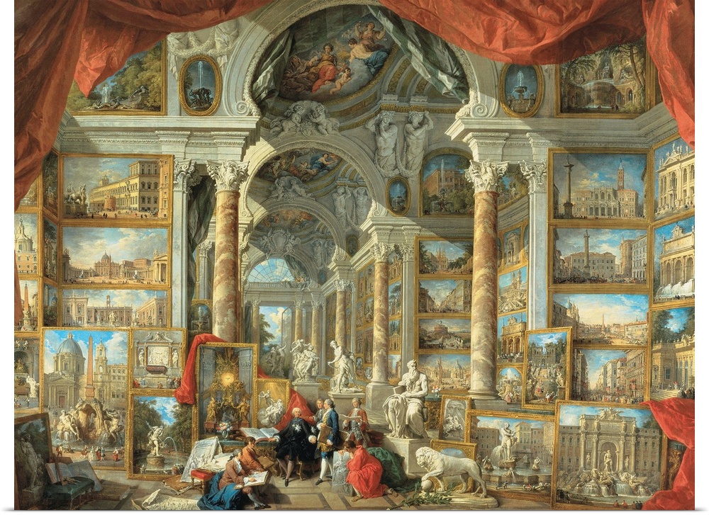 Picture Gallery with Views of Modern Rome is a 1757 painting by Italian artist Giovanni Paolo Panini.