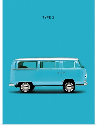 VW Type 2 Sky Blue