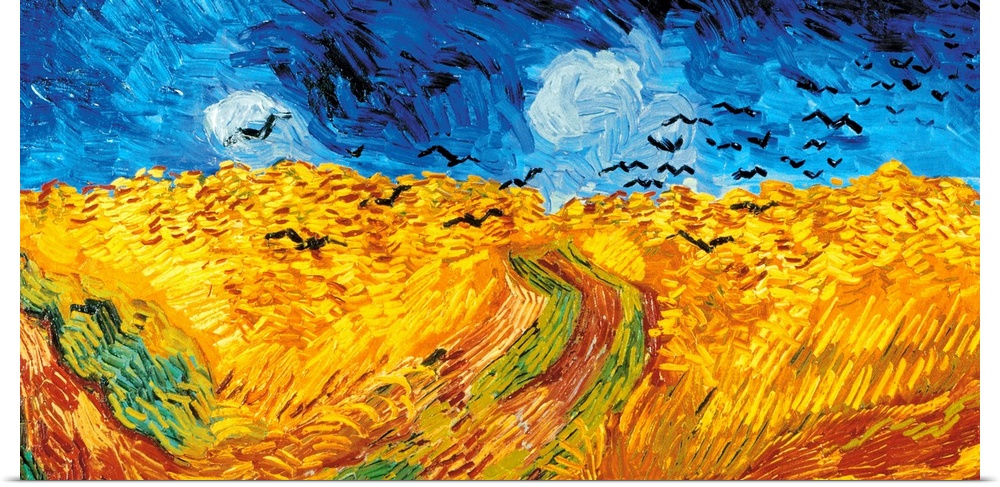 Wheat Field with Crows (1890) by Vincent van Gogh