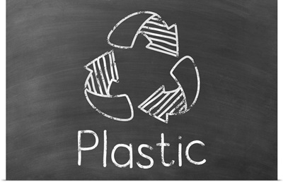 Recycle - Plastic - Black Chalkboard