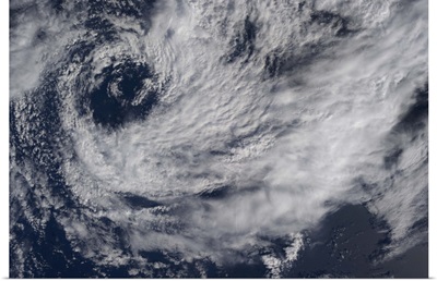 A small southern hemisphere cyclone spinning off the African coast