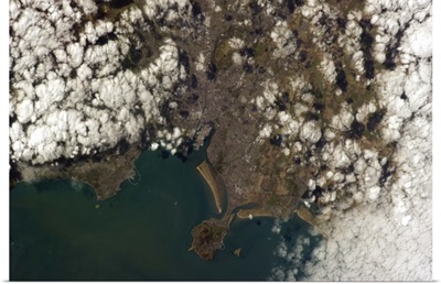 Dublin, with her Port standing out clearly to photographers in Earth orbit