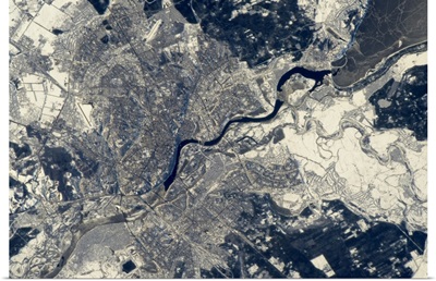Kiev, Ukraine - a historic major crossing place of water, rail and road