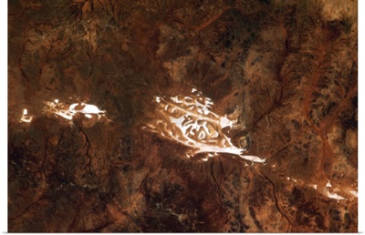 The Outback from space - like ancient cave paintings