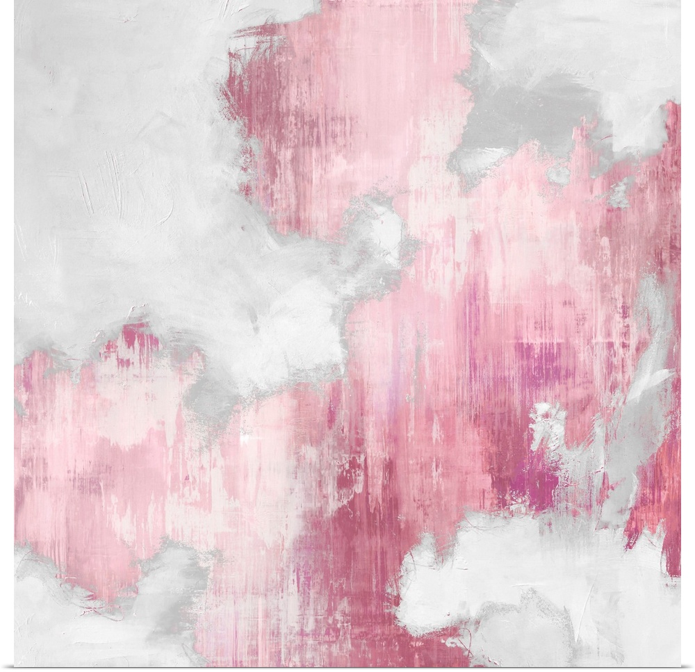 Abstract Pink II White