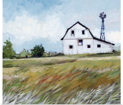 Barn With Windmill