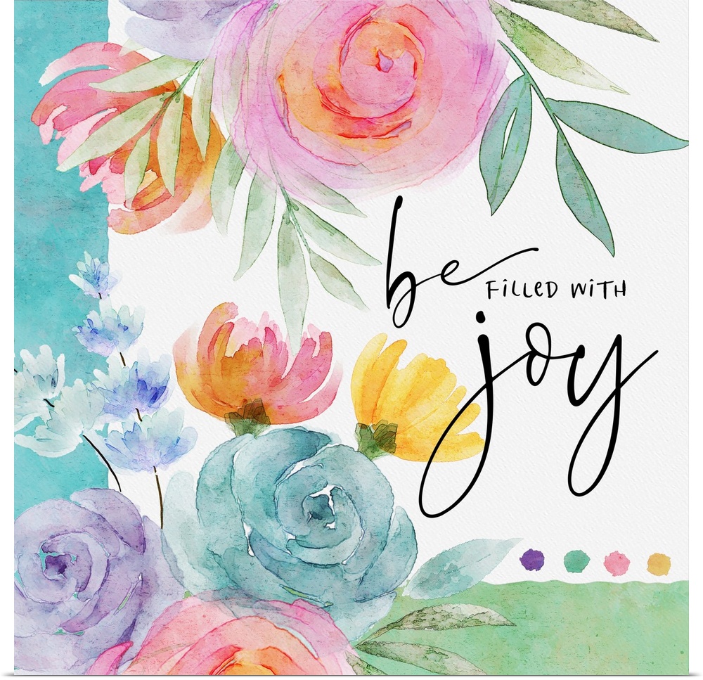 A gentle, colorful, and inspriational floral scene to uplift the spirits!
