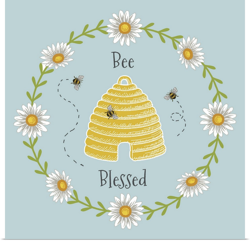 Fun, inspirational, and playful design featuring the iconic bee!