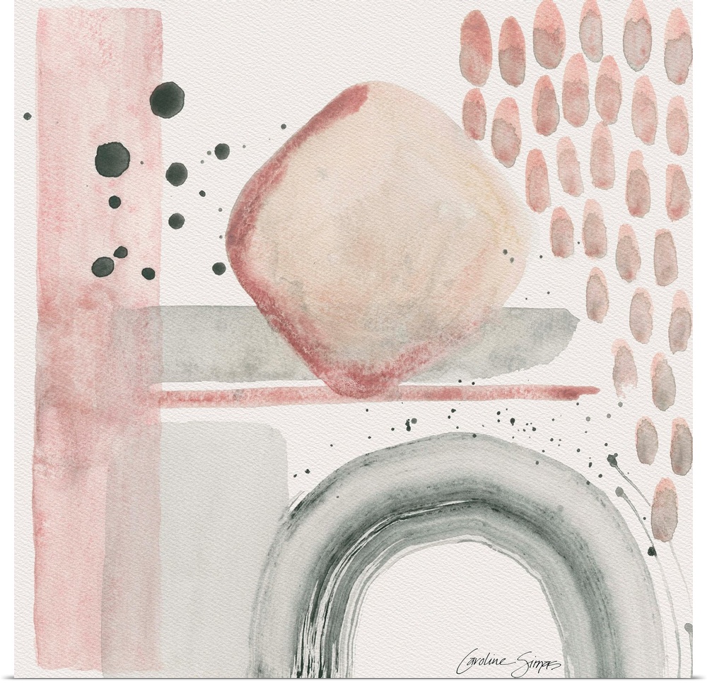 Lively and expressive elements are captured in an on-trend blush colorway.
