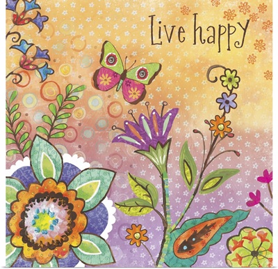 Boho Garden - Live Happy