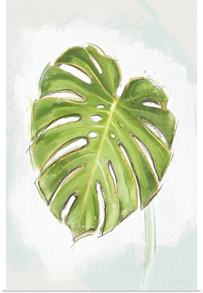A simple and elegant frond motif for a touch of the tropics