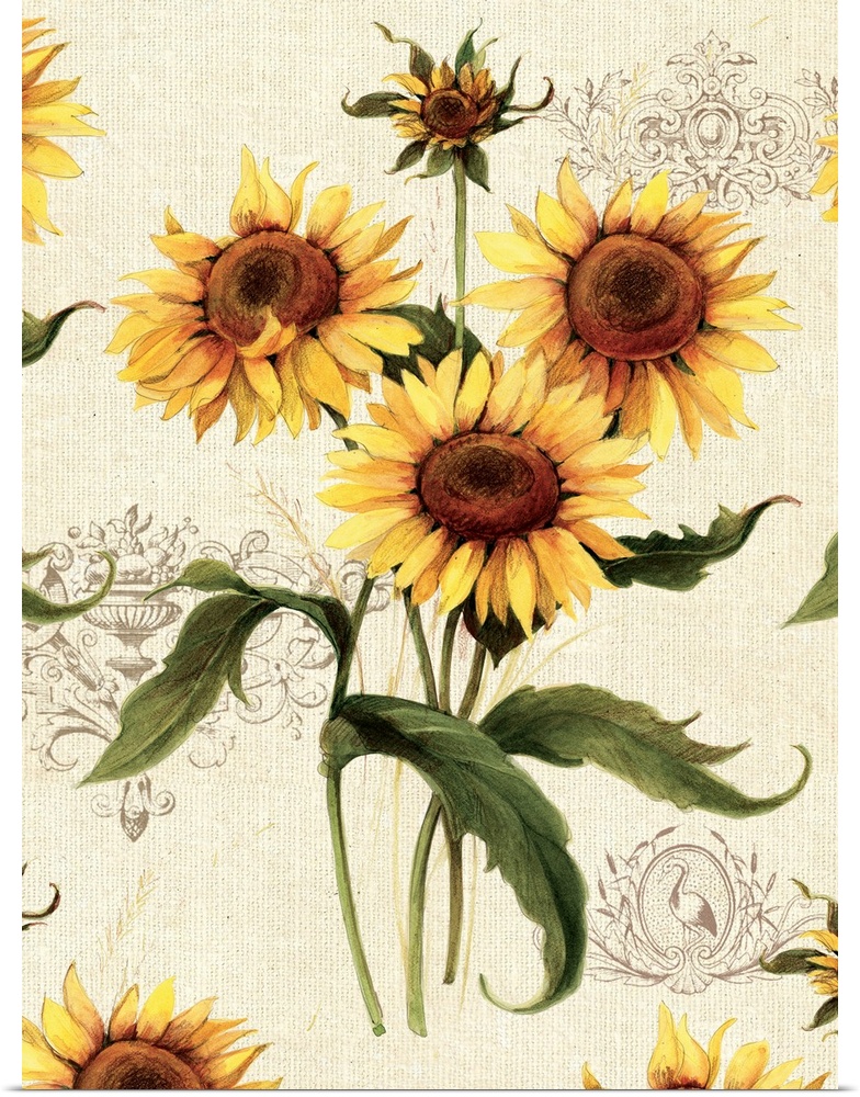 An elegant floral motif that works in any room of the home.