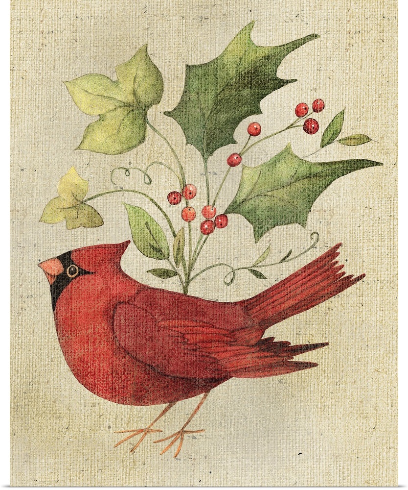 This wonderful craft and burlap art evokes the hand-made spirit of Christmas.