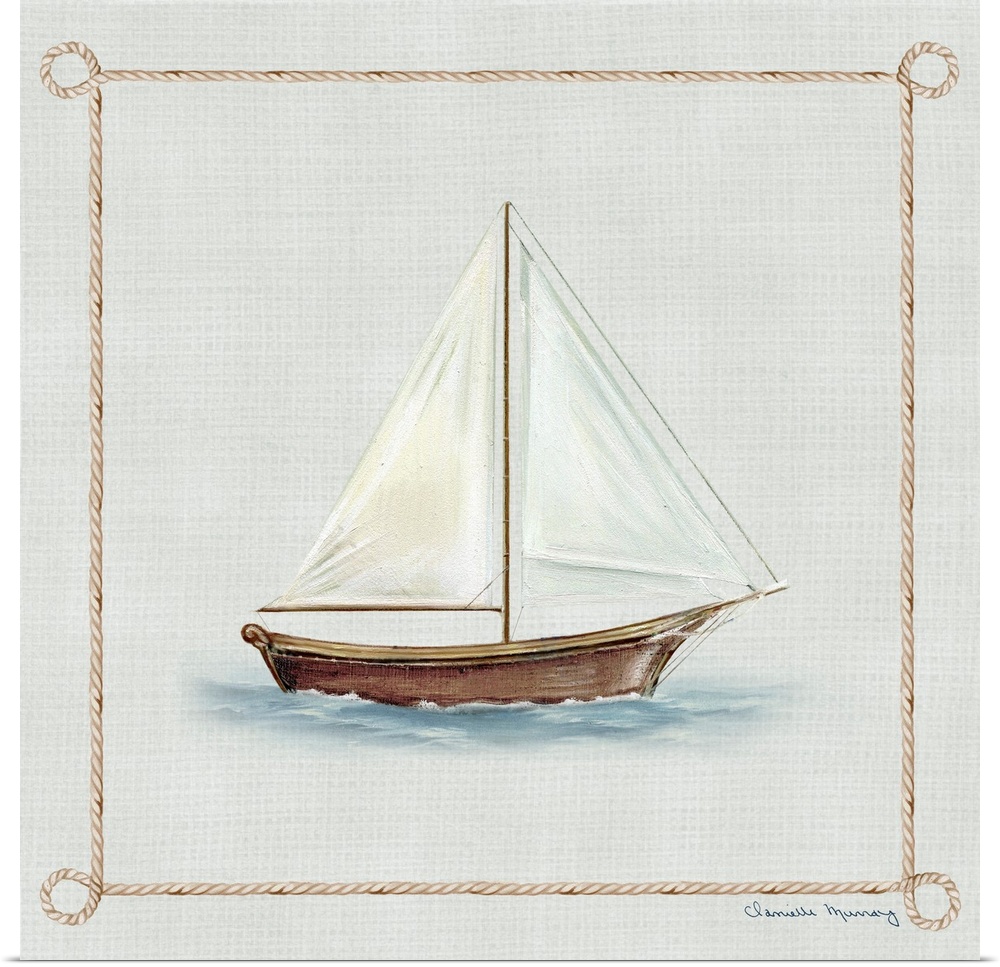 This classic nautical motif adds the perfect coastal touch to any room