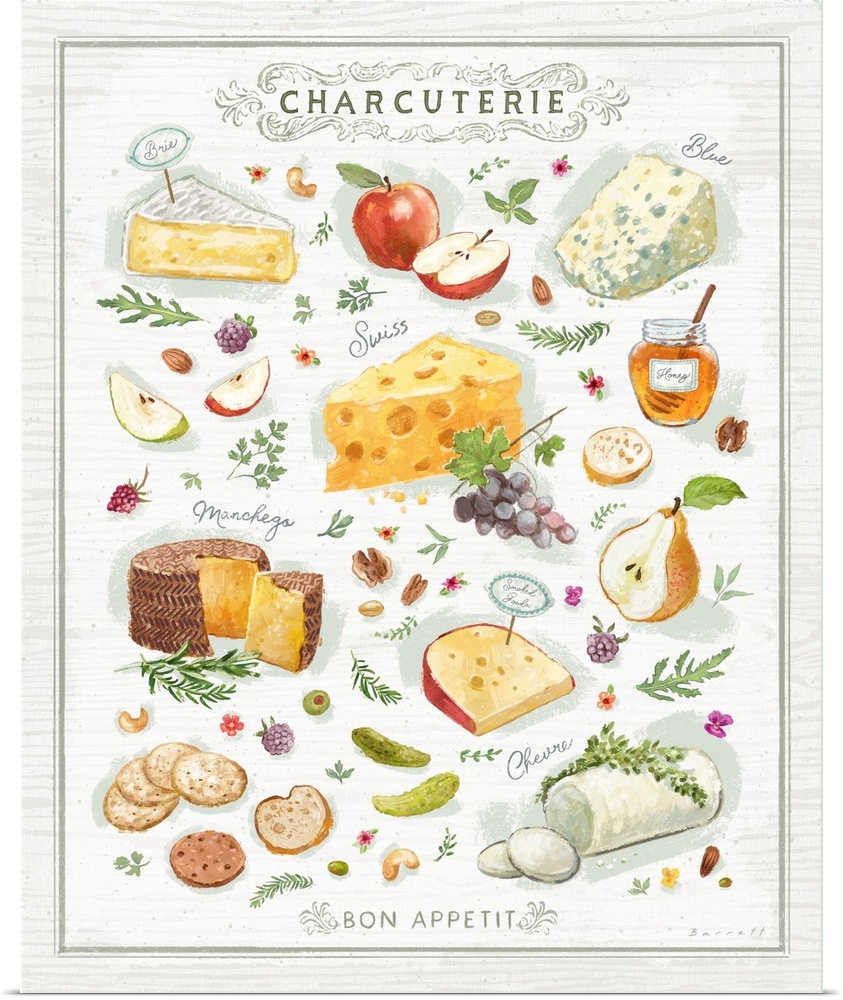 Savor this charcuterie art perfect for your dining and dining areas.