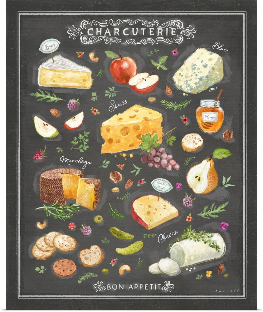 Savor this charcuterie art perfect for your dining and dining areas.