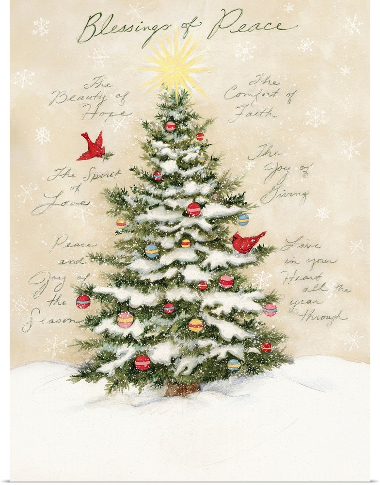 A classic Christmas Tree evokes the holiday spirit