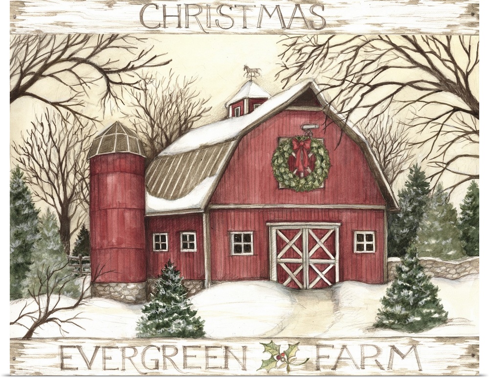 A country Christmas barn to warm the heart.