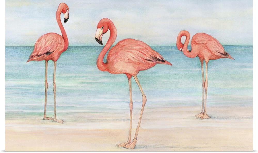 Flamingos bring a playful grace to your decor
