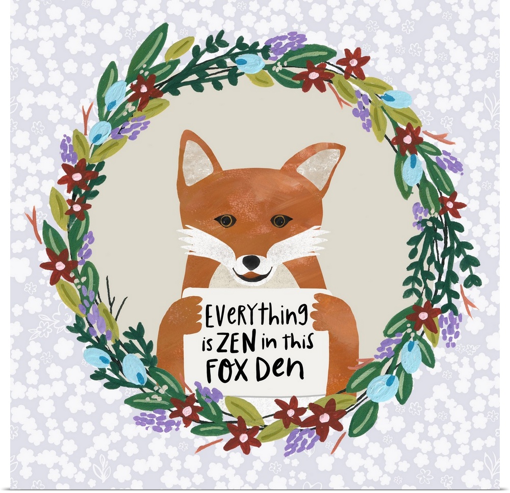 A perfect piece of art for any Fox Den in your home!