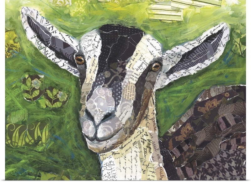 Goat Collage Wall Art, Canvas Prints, Framed Prints, Wall Peels Great