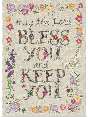 Hand Stitched - Bless You