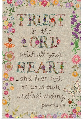 Hand Stitched - Trust the Lord