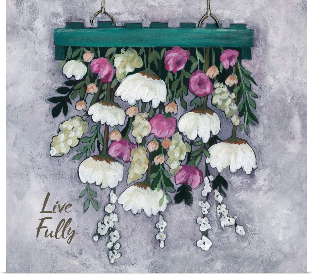 A unique floral chandelier is a beautiful piece of art and a touch of elegant whimsy!