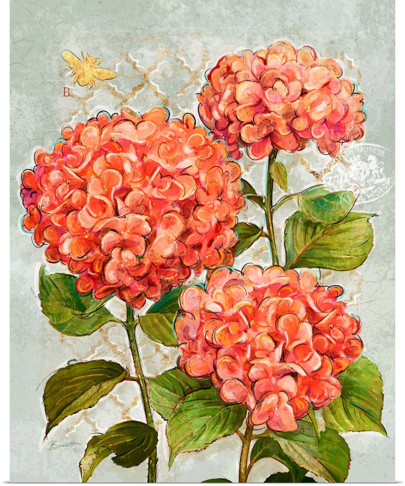 Classic botanical floral art adds tradition and class to any room.