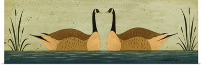 Kissing Geese