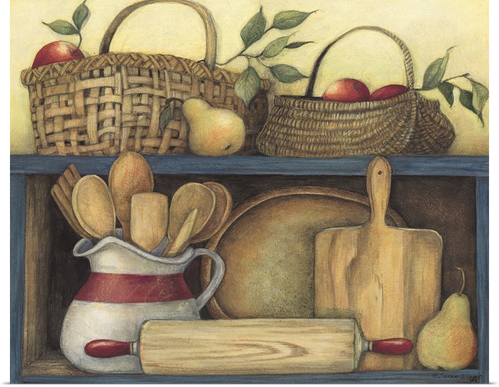 This kitchen still life is classic, lovely and perfect for any type of kitchen style.