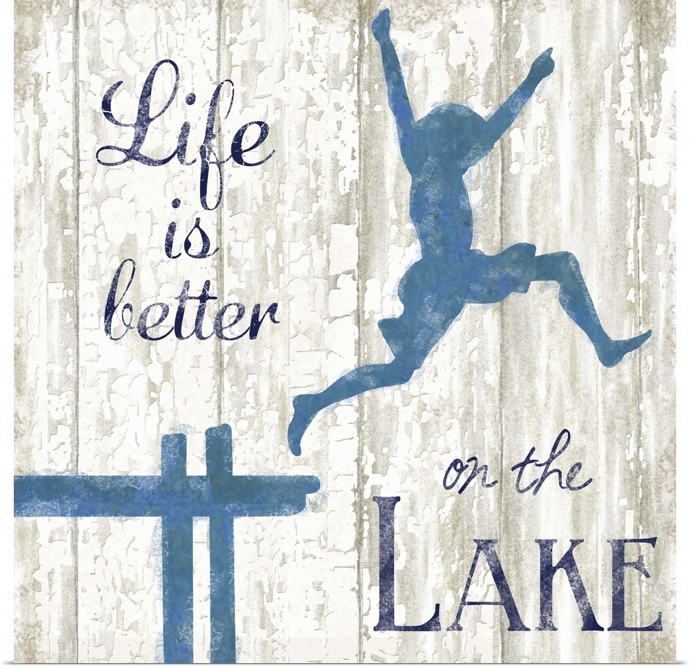 Fun retro sign art perfect for your cabin, lake house or den!